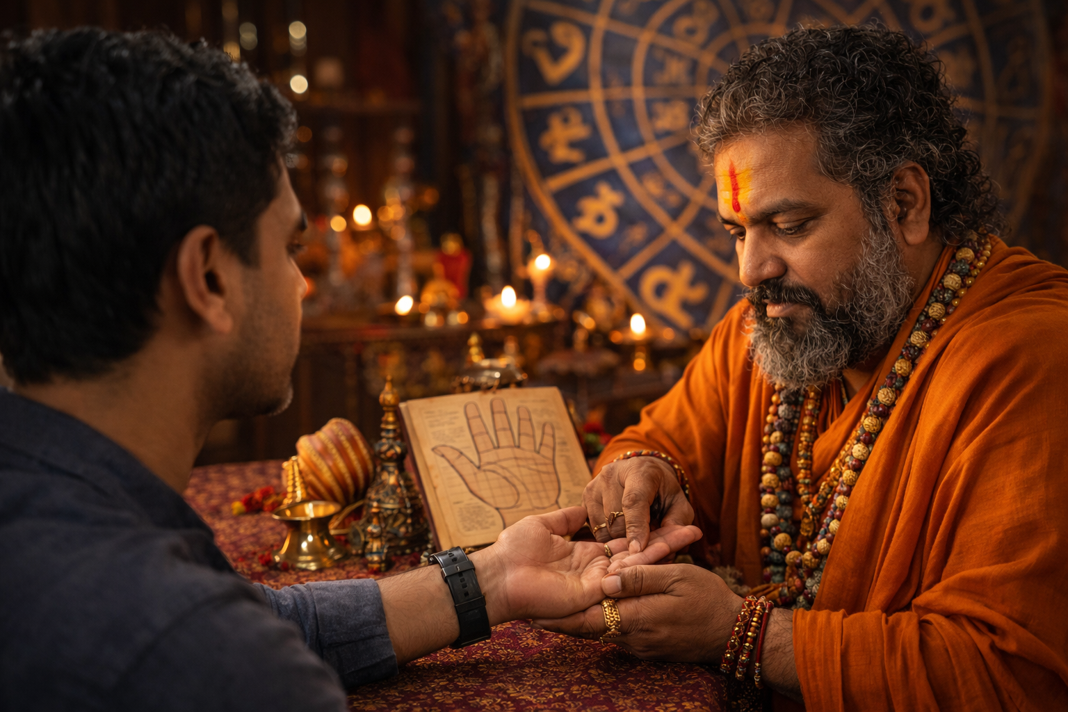 palm reading astrology consultation Bangalore Guruji hand analysis traditional astrology service