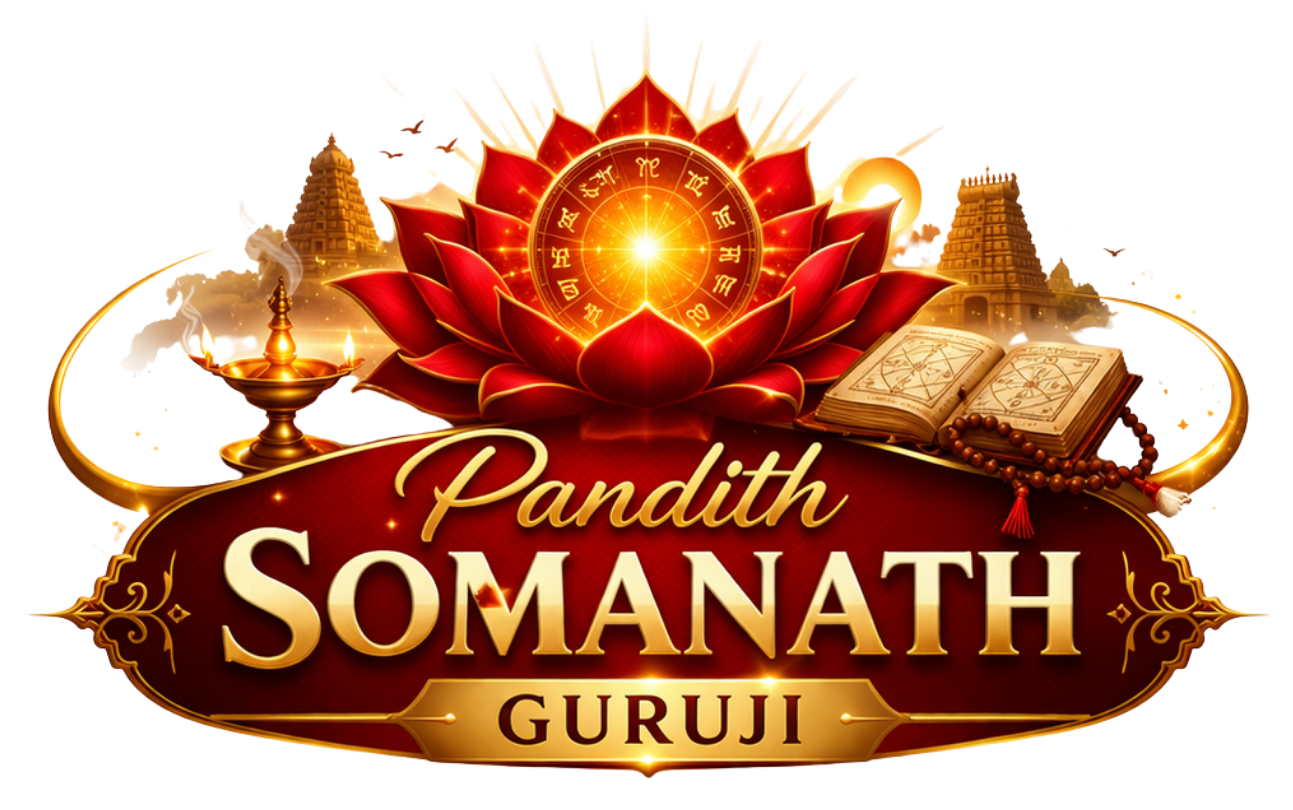 Pandith Somanath Guruji logo Kerala astrologer Bangalore Shree Adi Shakthi Astro Center divine astrology